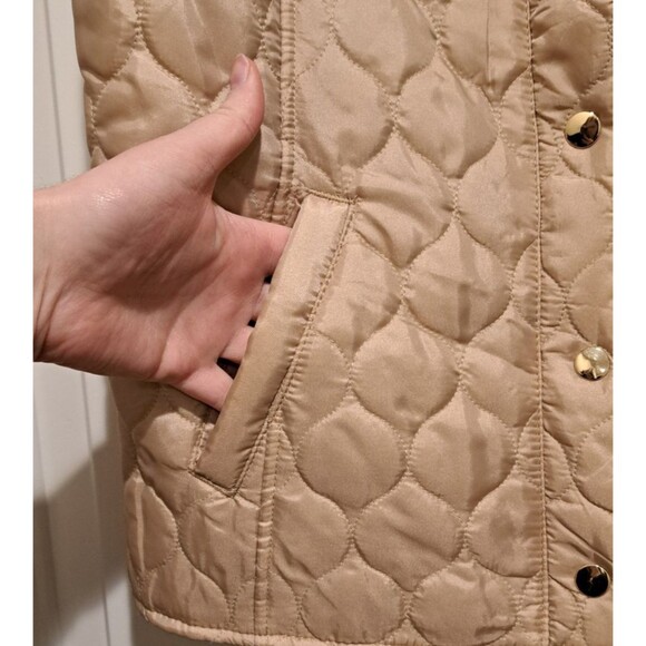 NEW W/tags Reversible Quilted Vest Gold Leopard Print Ladies S Casual Identity - Picture 3 of 11